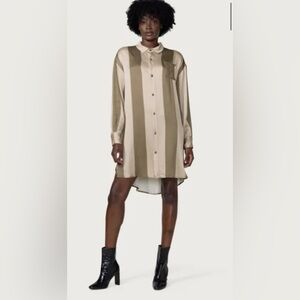 NWT Womens Shirt Dress - Olive Size Large